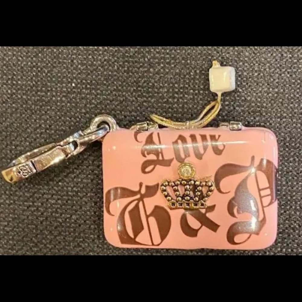 🌸Juicy Couture Silver Tone Bracelet w/ JC Laptop & BFF Broken Heart 💔 💻 - Picture 11 of 15